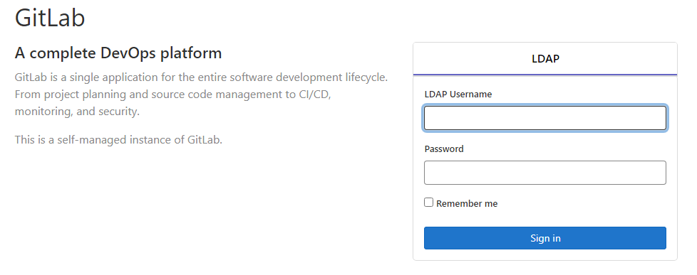 gitlab只支持ldap登录