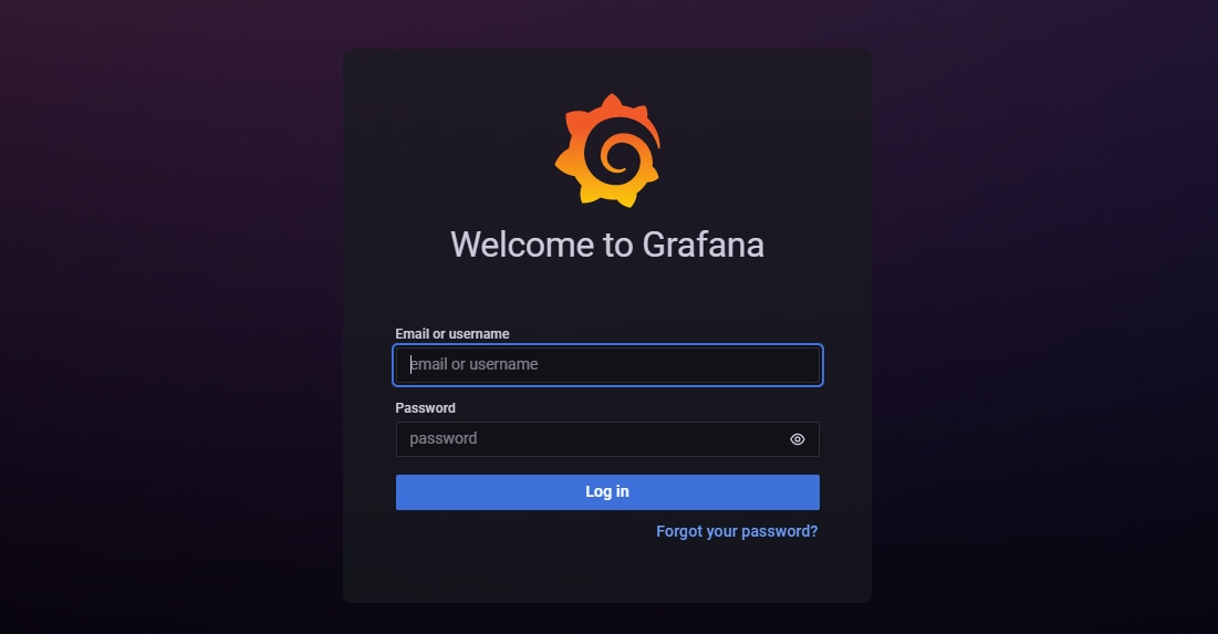 grafana登录页