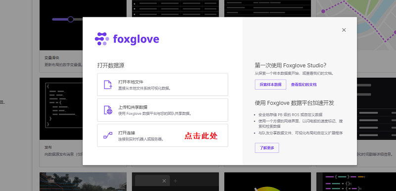 foxglove初次打开